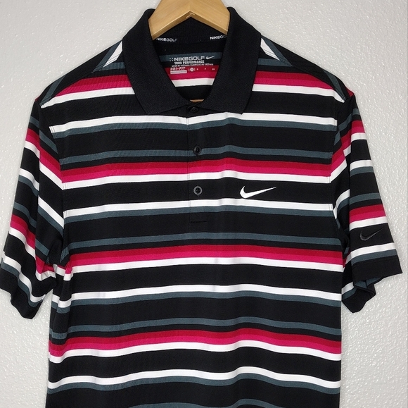 Nike Golf Tour Performance Striped Men's Polo Shirt - Picture 3 of 13